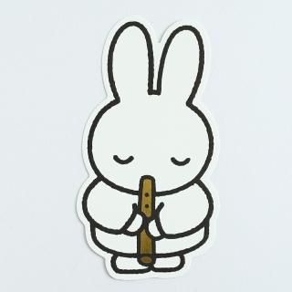 ミッフィー miffy ダイカットポストカード （recorder） ハガキ 文具 日本製