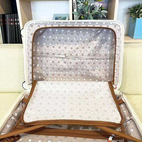 ミッフィー スーツケース　Mサイズ　65L ホワイト Siffler トランクキャリー ミッフィー Mサイズ スーツケース