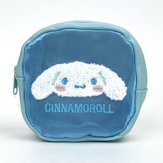 サンリオ シナモロール シェルポーチ パステル ブルー 小物入れ