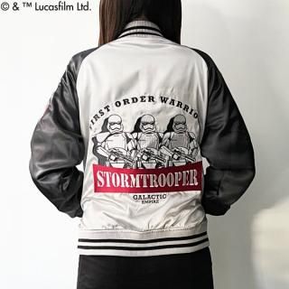 「 スター・ウォーズ ｣ < シルバーガラクティック > ストームトルーパー スカジャン L STAR WARS ブルゾン