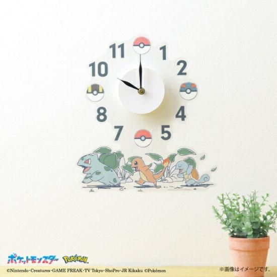 ポケモン フシギダネ ヒトカゲ ゼニガメ ウォールクロック