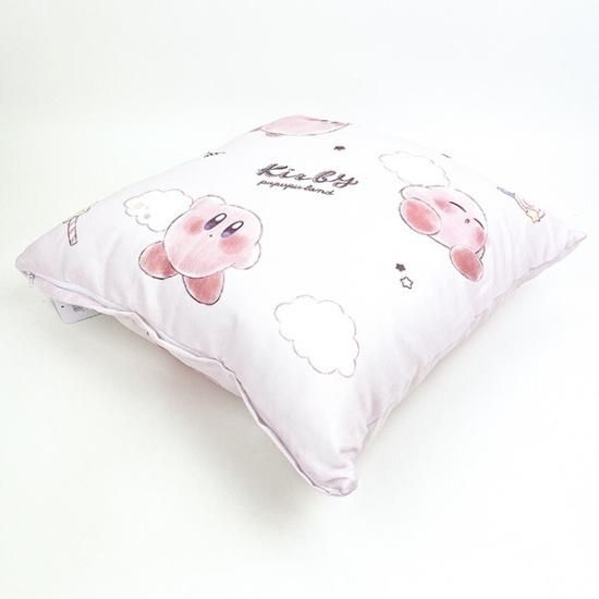 星のカービィ クッション (カービィコットンキャンディ雲とカービィ