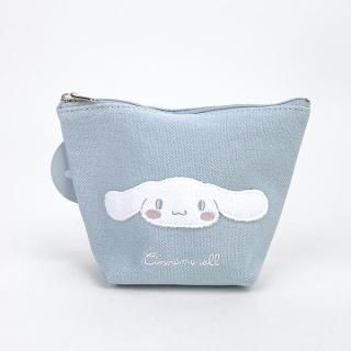 会員様限定50％OFF対象商品！ サンリオ シナモン 船形ポーチ ふわふわワッペン 小物入れ 化粧品入れ