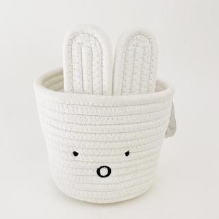 ミッフィー miffy ロープバスケット（S) ホワイト インテリア