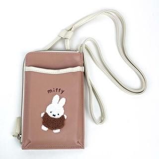 ミッフィー miffy るんるんサガラシリーズ スマホショルダーポーチ スマホケース ピンク