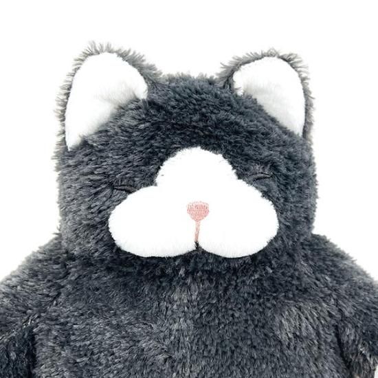 ねこ肯定感 くろねこのまぐろ BIGぬいぐるみ りぶはあと