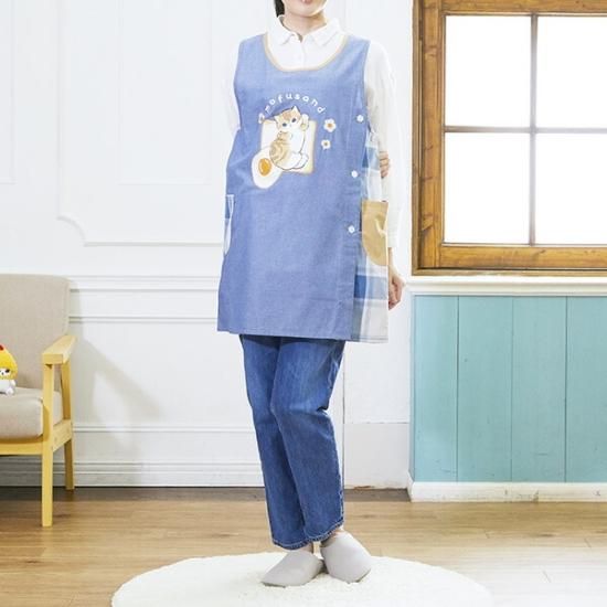 モフサンド エッグトーストにゃんこ エプロン タブリエ 割烹着