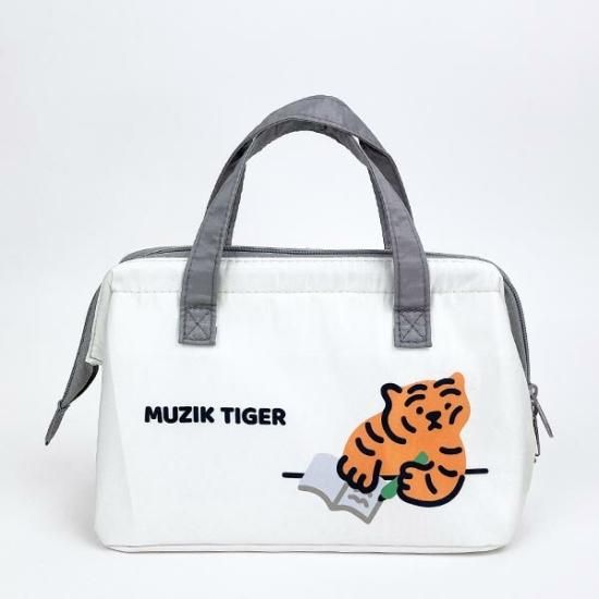MUZIK TIGER* 保冷バッグ お弁当バック 韓国人気 MUZIK TIGER ムジークタイガー ポケット付きランチバッグ 保冷