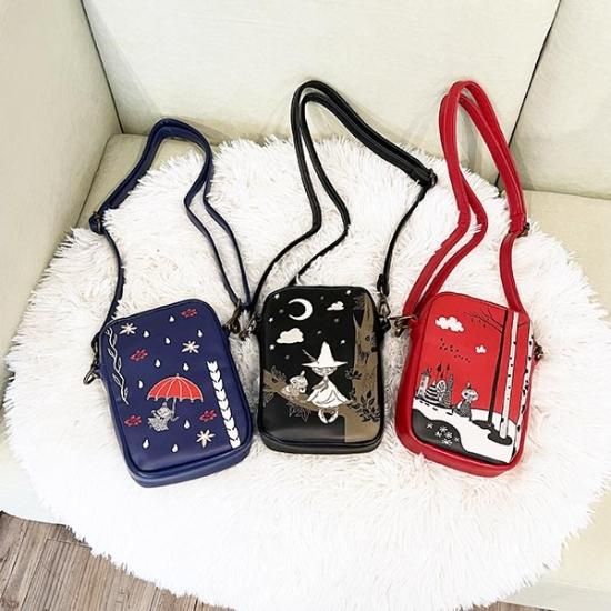 ムーミン リトルミイ＆スナフキン 2WAYミニショルダーバッグ ブラック