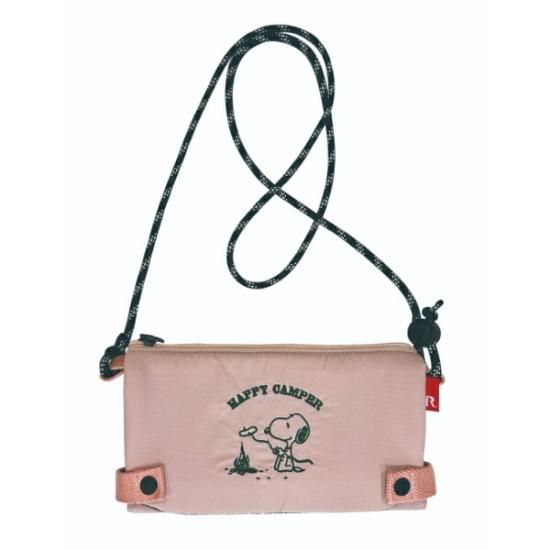 スヌーピー 2WAYサコッシュバッグスマホショルダー HAPPYCAMPER
