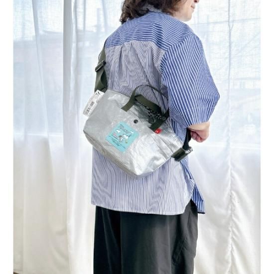 スヌーピー 2WAY ポリエチレン ショルダー ミニトートバッグ デリ 防水