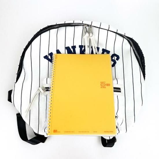 MLB ヤンキース NY バックパック (アイボリー×ネイビー