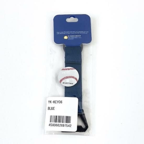 MLB ニューヨークヤンキース 栓抜きストラップ ブルー キーホルダー