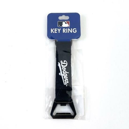 MLB ドジャース 栓抜きストラップ ブルー キーホルダー アウトドア