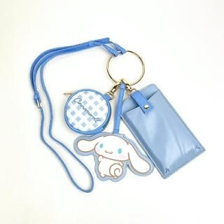 会員様限定50％OFF対象商品！サンリオ シナモン 3連ショルダーポーチ ギンガムチェック 小物入れ バッグ