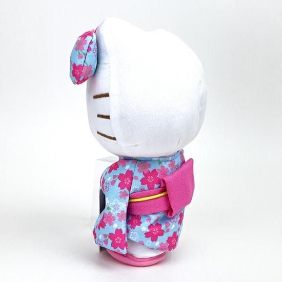 サンリオ ハローキティ ぬいぐるみ 桜着物 水色 S マスコット 人形 和風 サンリオ ハローキティ ぬいぐるみ 桜着物 水色 S マスコット 人形 和風