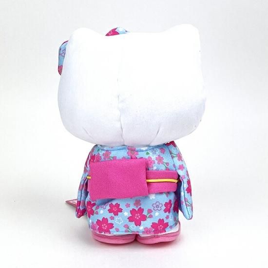 ハローキティの桜着物ぬいぐるみ