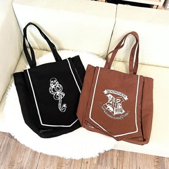 【完売】  ハリーポッター 推し活トートバッグ （ブラウン） FLAPPER バッグ