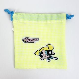 店内セール開催中!10％オフ対象商品! パワーパフガールズ バブルス アップリケ巾着ポーチ (イエロー) FLAPPER