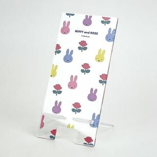 ミッフィー  MIFFYandROSE アクリルスマホスタンド 総柄 スマホ関連 インテリア