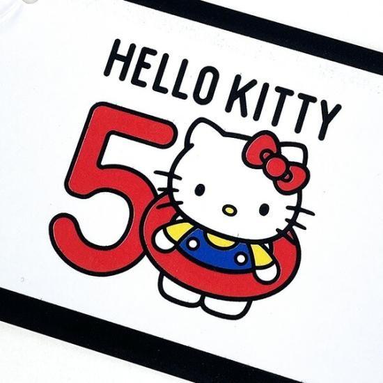 【ハローキティ】HELLO KITTY マスコット ポーチ ステッカー 50周年 サンリオ ハローキティ 50thシリーズ ティッシュポーチ ひこうき