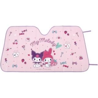 店内セール開催中!10％オフ対象商品! サンリオ マイメロディ＆クロミ オトナカワイイ サンシェード カー用品 車用品 Sanrio