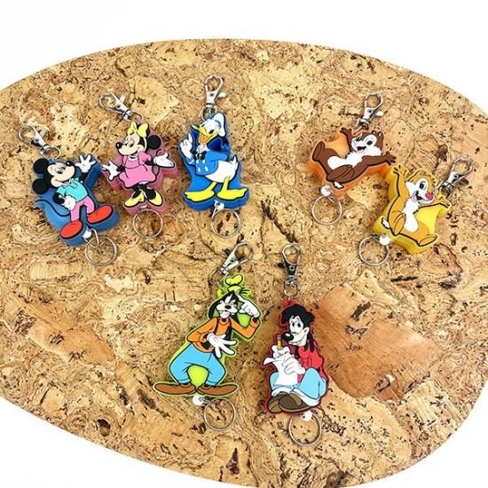 ディズニー ミニーマウス ラバーリールキーホルダー Disney ディズニー ミニーマウス ラバーリールキーホルダー Disney