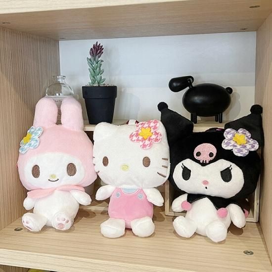 サンリオ ハローキティ ぬいぐるみエコバッグ カオハナ お買い物 サンリオ ハローキティ ぬいぐるみエコバッグ カオハナ お買い物