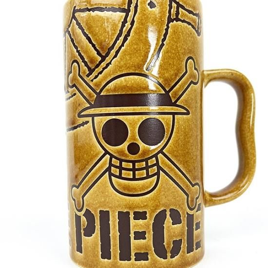 ワンピース 撥水ジョッキマグ 海賊旗 (茶) ONE PIECE 日本製 日本製
