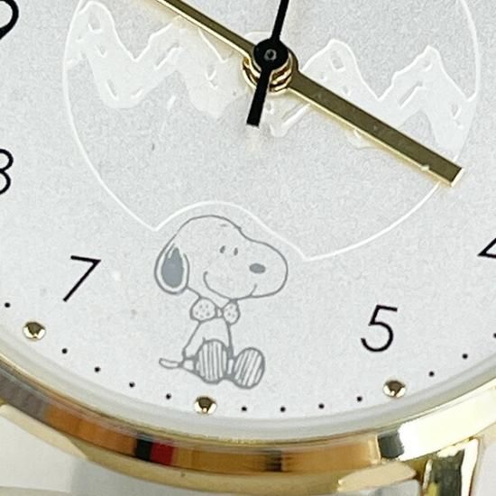 スヌーピー SNOOPY ジグザグエッチングウォッチ 時計 腕時計 グレー