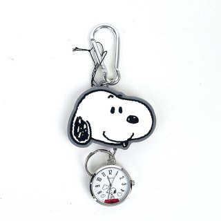<img class='new_mark_img1' src='https://img.shop-pro.jp/img/new/icons15.gif' style='border:none;display:inline;margin:0px;padding:0px;width:auto;' />スヌーピー SNOOPY キーチェーン ラバーリールウォッチ 時計 キーホルダー グレー