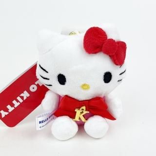 店内セール開催中!10％オフ対象商品! サンリオ ハローキティ イニシャルマスコット K キーホルダー ボールチェーン レッド