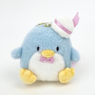 店内セール開催中!10％オフ対象商品! サンリオ タキシードサム おめかしレトロ マスコット ぬいぐるみ キーホルダー ボールチェーン ブルー