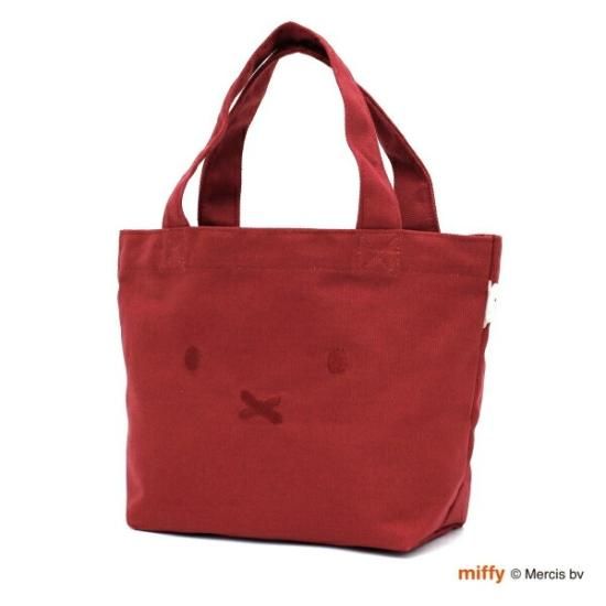 ミッフィー miffy 刺繍トートバッグ (レッド) 推し活 オタ活
