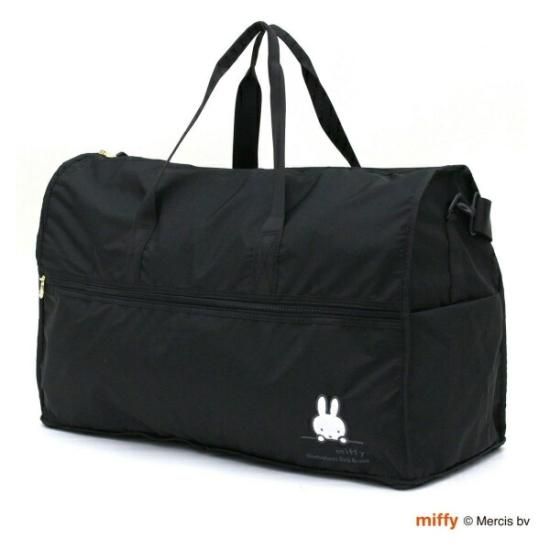 お歳暮･冬ギフト2024｜ギフト・贈り物はセブン ミッフィー miffy 折りたたみボストンバッグ ブラックフェイス L バッグ