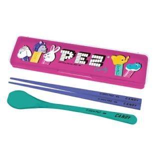 会員様限定30％OFF対象商品！ PEZ(ペッツ) 箸＆スプーンセット (ピンク) ランチ