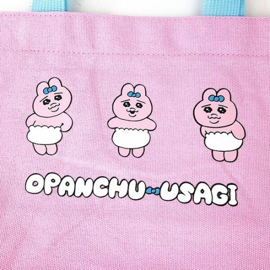 おぱんちゅうさぎ 帆布ランチトートバッグ(ピンク) ランチバッグ おぱんちゅうさぎ 帆布ランチトートバッグ(ピンク) ランチバッグ