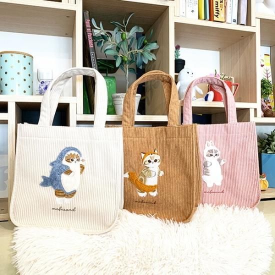mofusand もふもふストア サテンフリルトートバッグ(ピンク