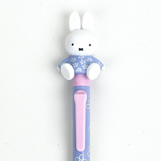 ミッフィー miffy おすわりアクションペン (ブルー) ボールペン 文具 日本製