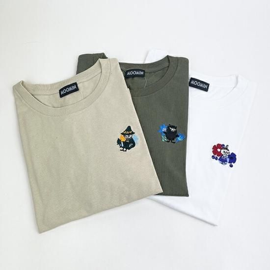 ムーミン リトルミイ 刺繍ビッグTシャツ ホワイト ケサカックシリーズ