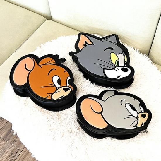 Tom & Jerry face die-cut shoulder bag