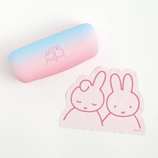 ミッフィー メガネケース＆クロスセット（miffy&dan） 小物入れ  ブルー/ピンク