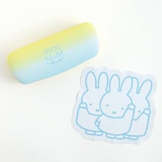 ミッフィー メガネケース＆クロスセット（miffy&friends） 小物入れ  イエロー/ブルー