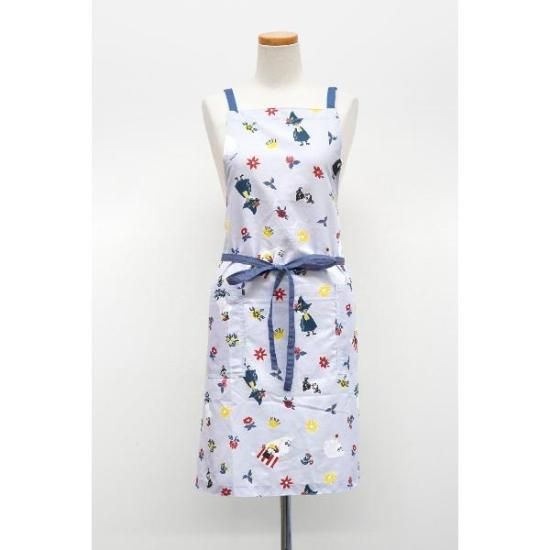 ムーミン ブルームムーミン ショートエプロン (グレー) 【80