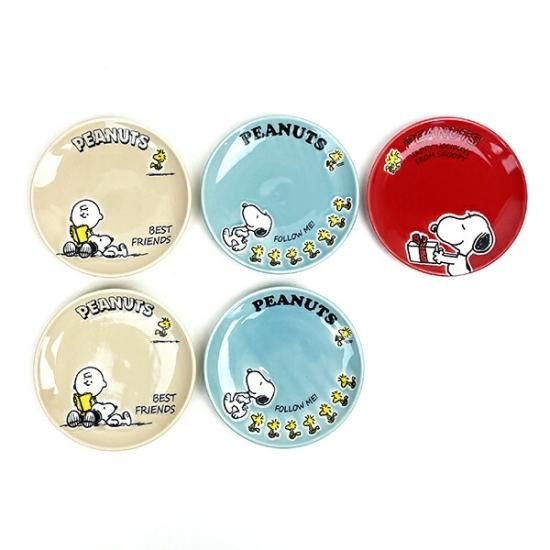 スヌーピー 小皿5枚セット プレート キッチン 日本製 SNOOPY スヌーピー 小皿5枚セット プレート キッチン 日本製 SNOOPY