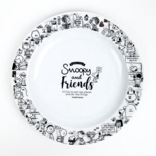 スヌーピー プレート ブラック ALL PEANUTS 2 日本製 SNOOPY