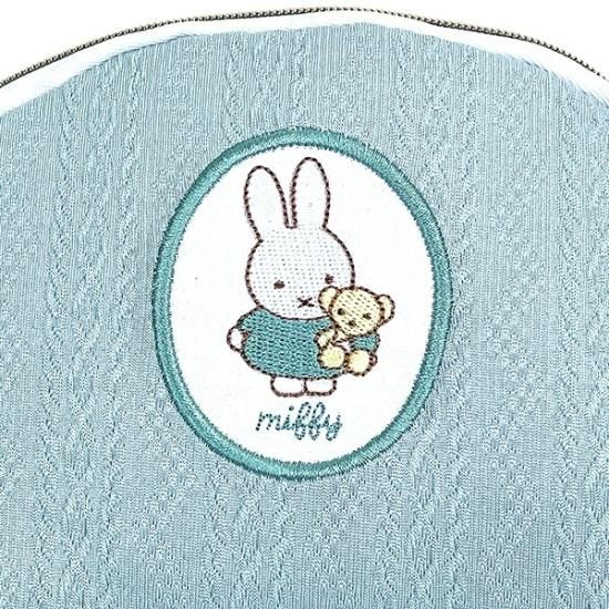 ミッフィー　ポーチタイプぬいぐるみ 白/青 ミッフィー miffy ポーチ(ブルー) 小物入れ スプリングニット