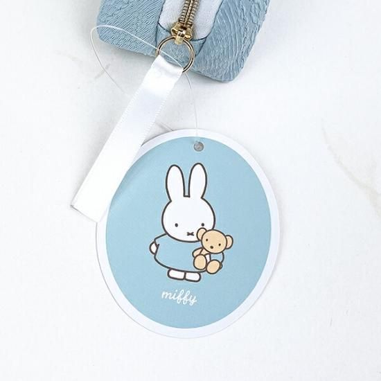 ミッフィー miffy ポーチ(ブルー) 小物入れ スプリングニット