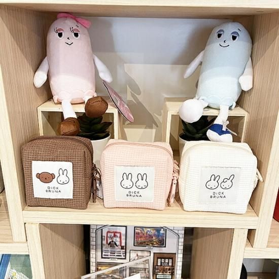 『1年保証』 miffy ミッフィー ミニポーチ なかよしワッペン (ピンク) 美容液