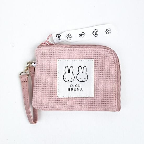ミッフィー miffy デイリーポーチ (ピンク) なかよしワッペン ミッフィー miffy デイリーポーチ (ピンク) なかよしワッペン